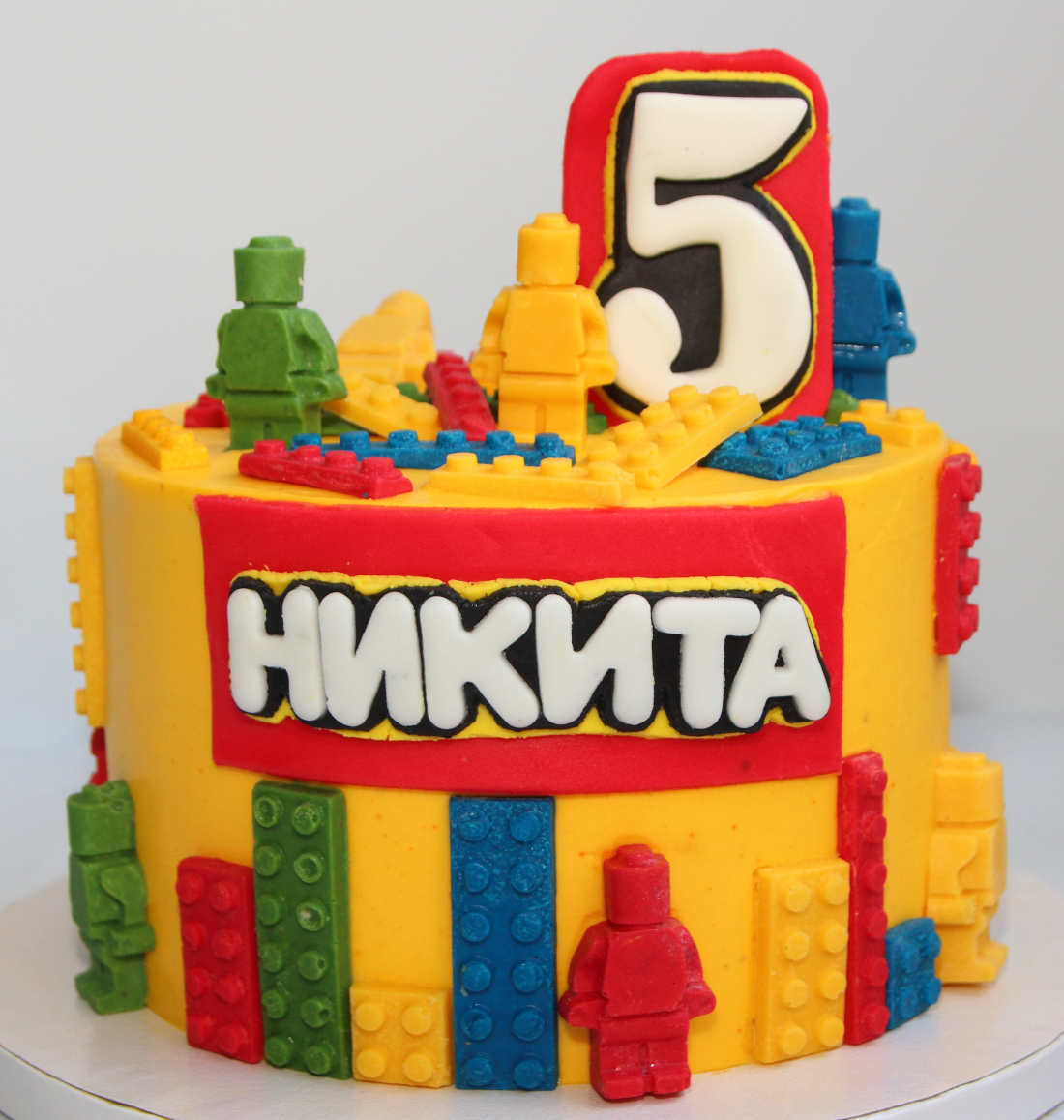 Lego sugar-free cake for a boy's birthday in Vilnius