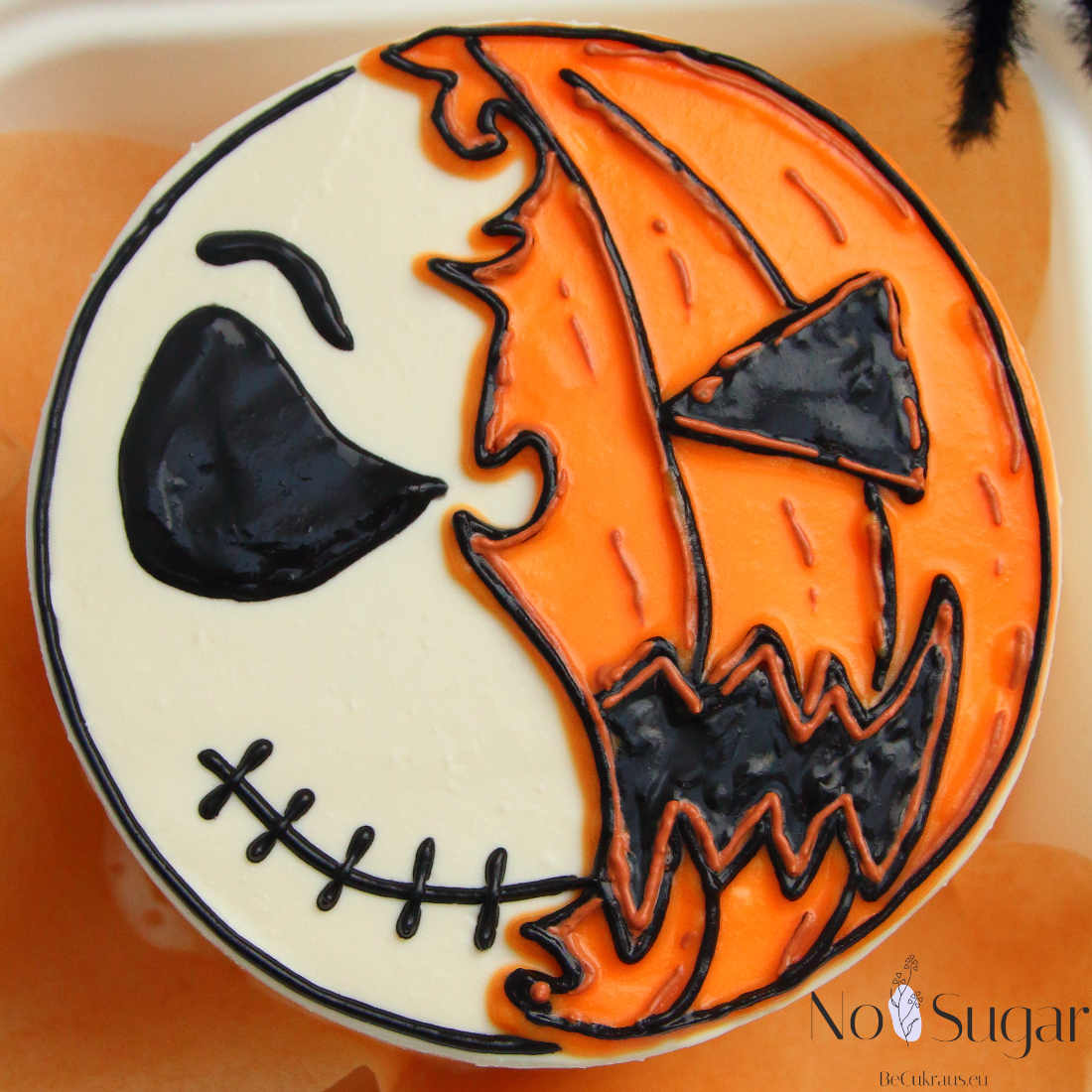 The Nightmare Before Christmas cartoon character Jack Skellington and pumpkin for Halloween