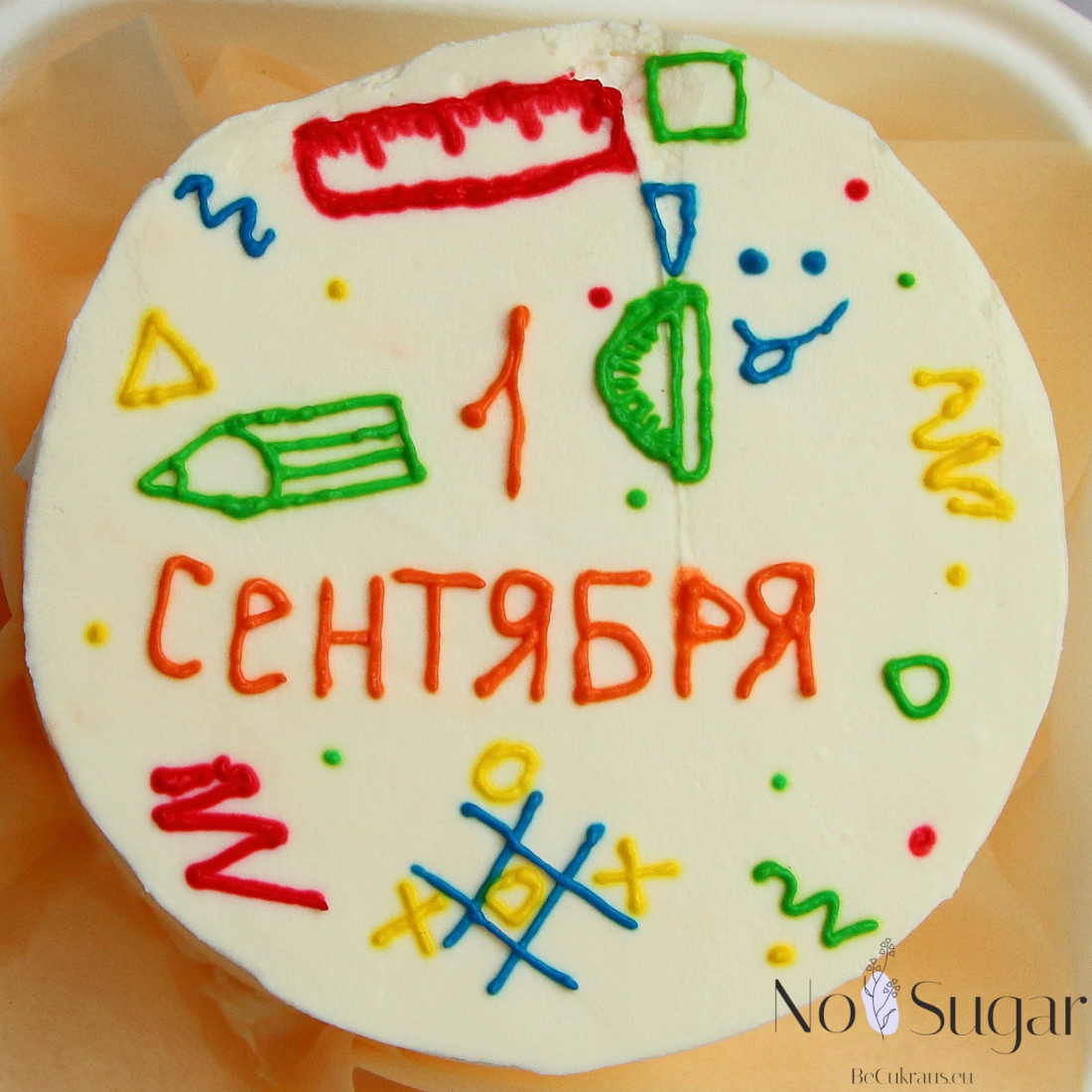 Бенто-торт для школьника на 1 сентября