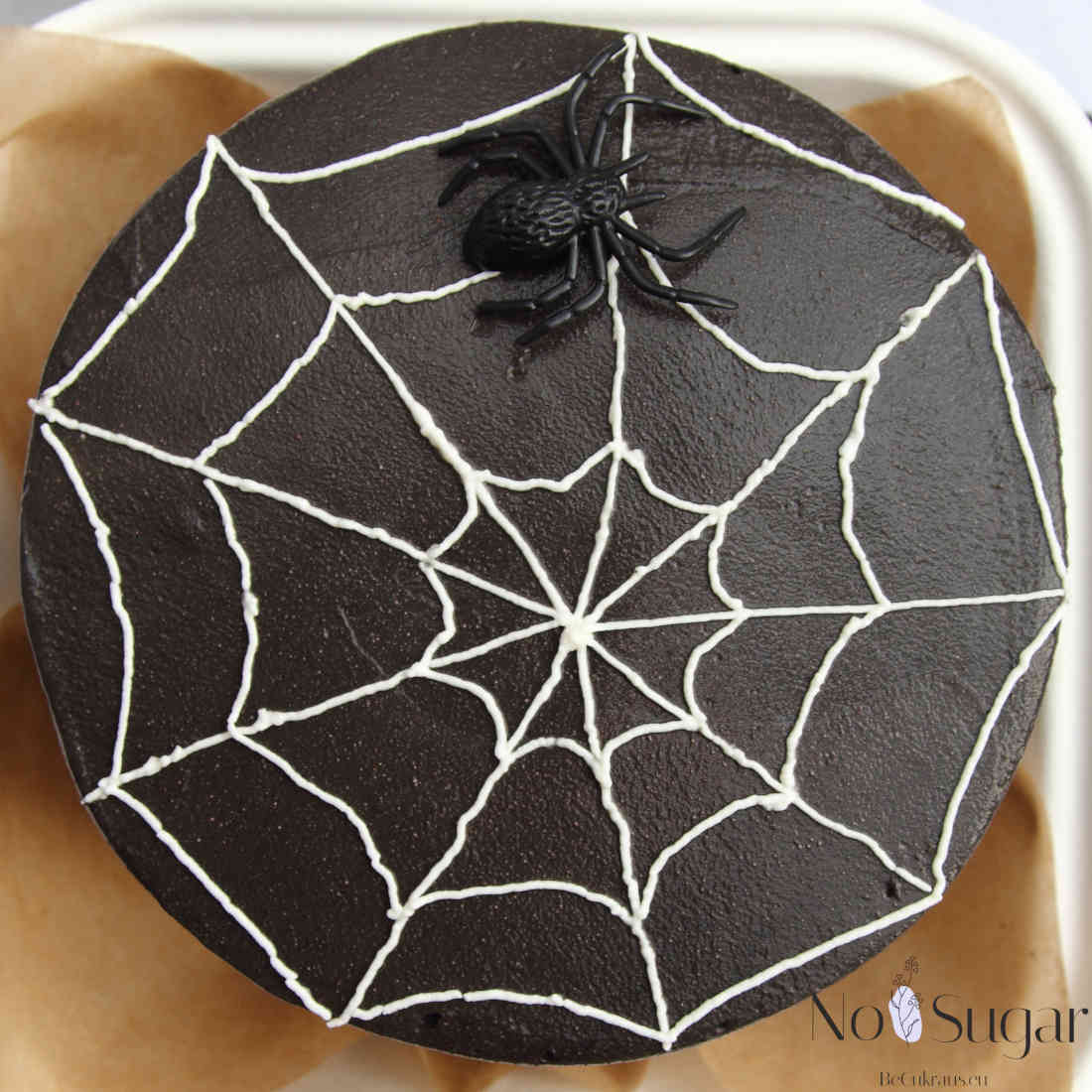 Spider on a Halloween themed cake