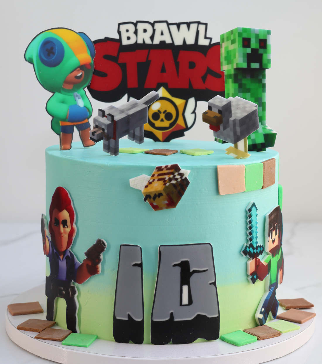Brawl Stars ir Minecraft tortas Vilniuje