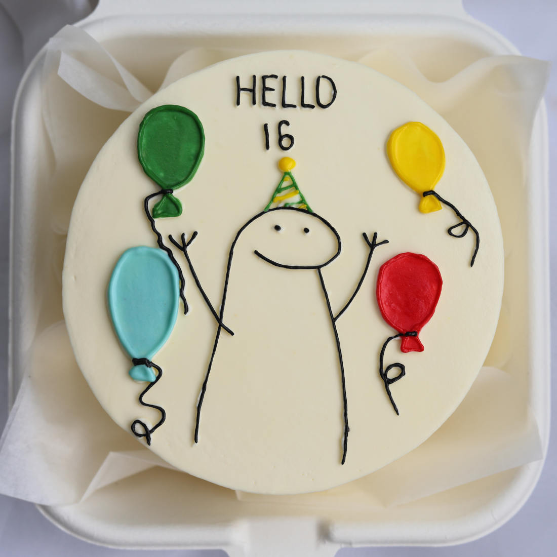 Bento cake for a birthday Hello 16
