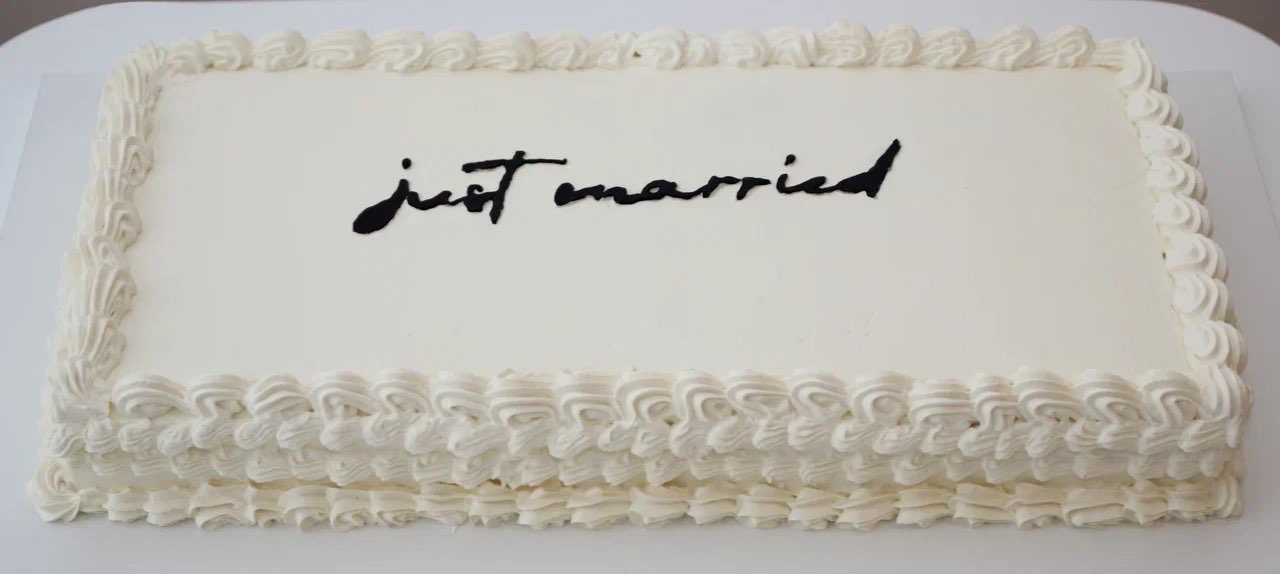 Свадебный торт Just married