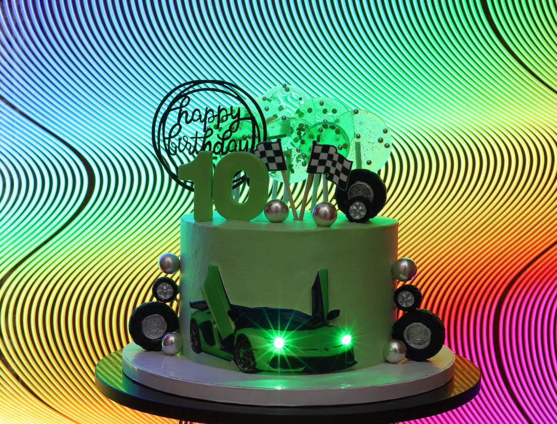 Lamborghini tortas su LED