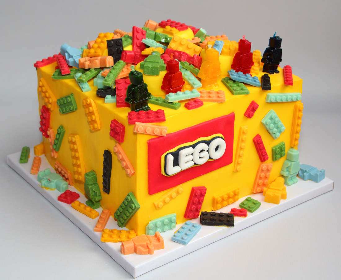 Kvadratinis Lego tortas