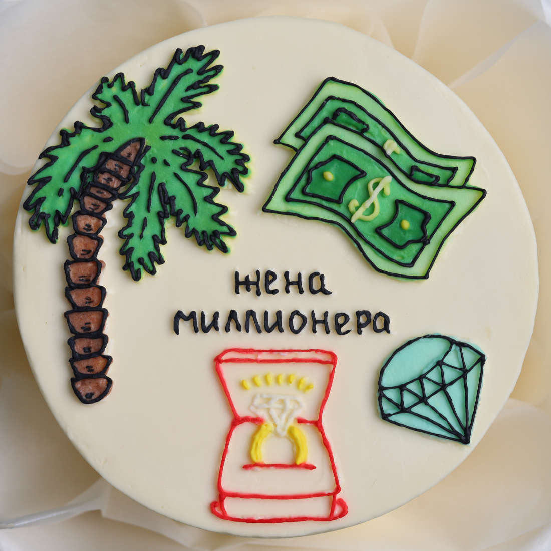 Millionaire's wife is a bento cake as a gift