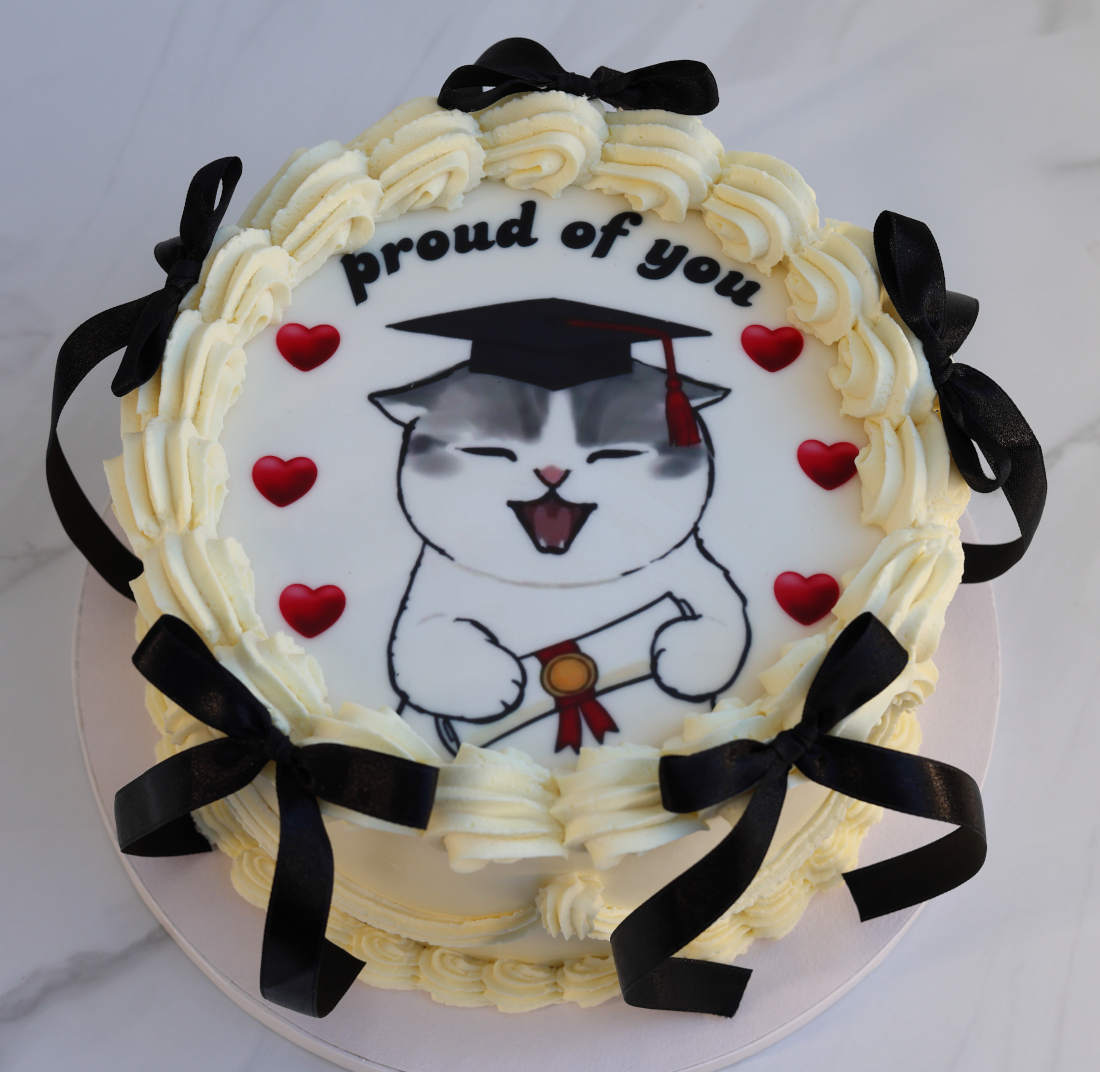 Cake with the cat - We are proud of you