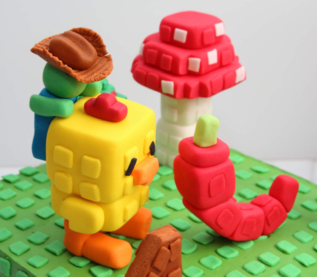 Vištienos zombis, pipirai, grybai ant torto Roblox Grow a Garden