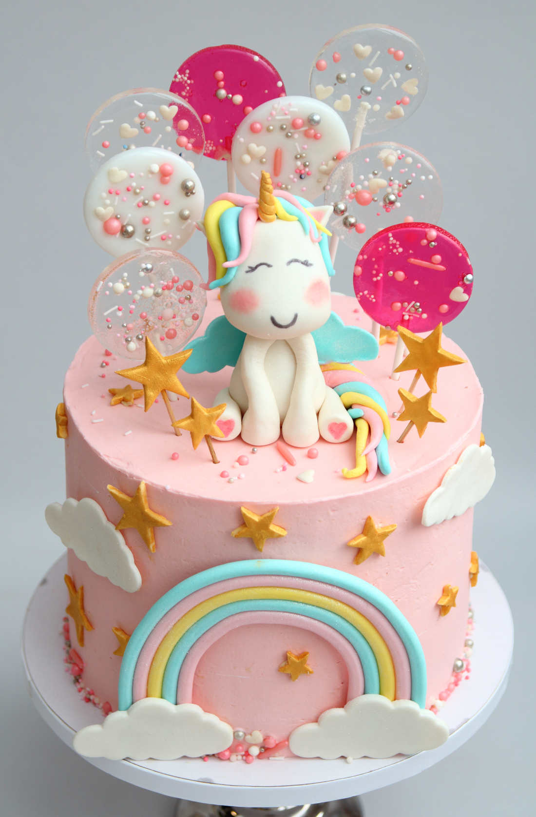 Unicorn cake for a girl's birthday
